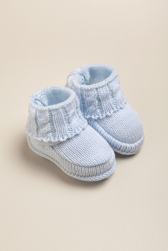 escarpines de algodón con trenzas cel