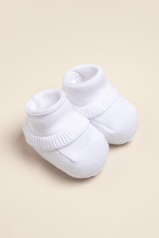 escarpines de algodón con volado bl