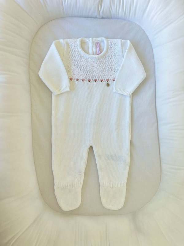 enterito alg con pie bord a mano bco/ro