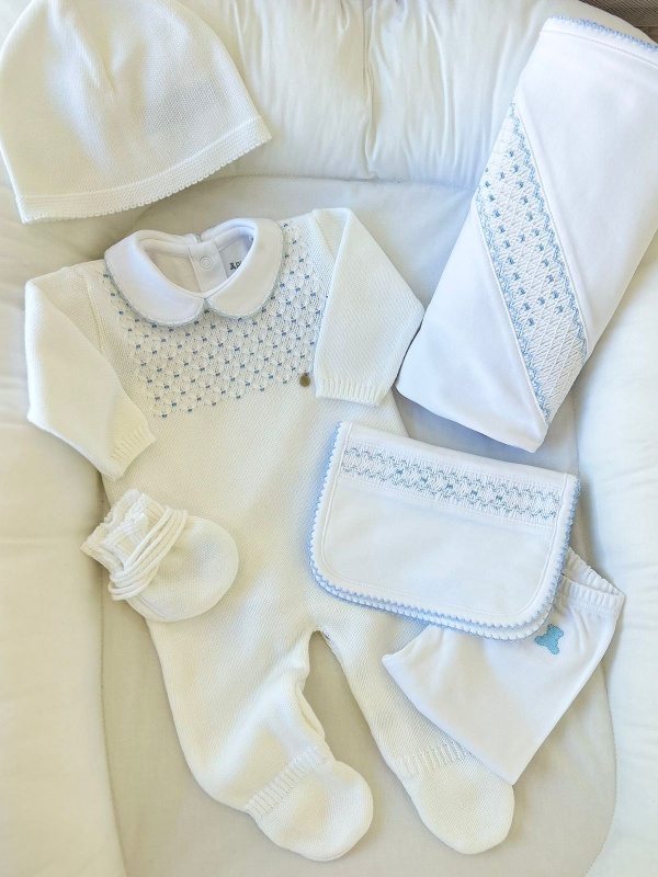 enterito alg con pie bord a mano bco/cel