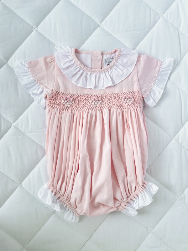 babucha mc cuello smock rosa