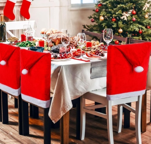 PACK X 2 FUNDAS NAVIDEÑAS PARA SILLAS