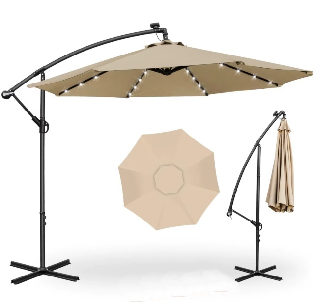 SOMBRILLA CON LUZ LED PARASOL