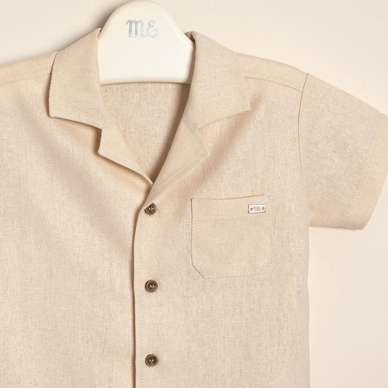 conjunto de bermuda y camisa de lino dante