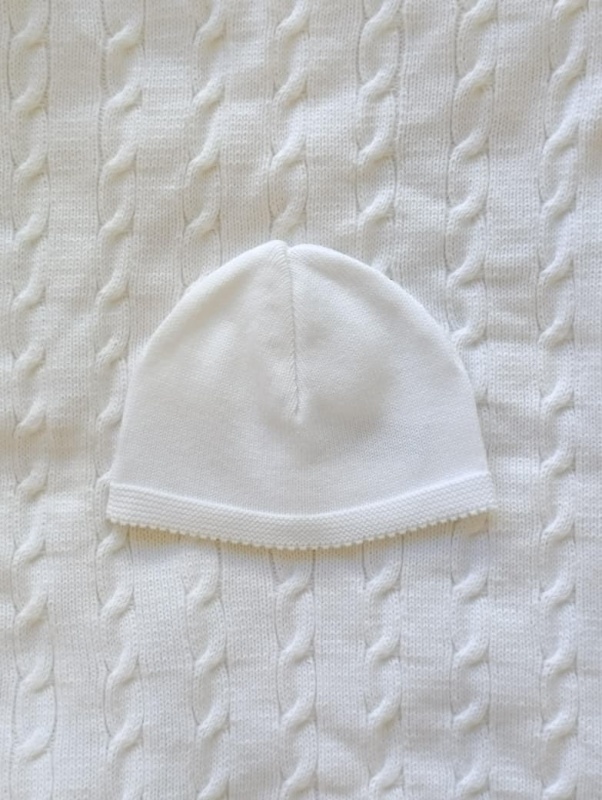 gorro de algodon tejido bl
