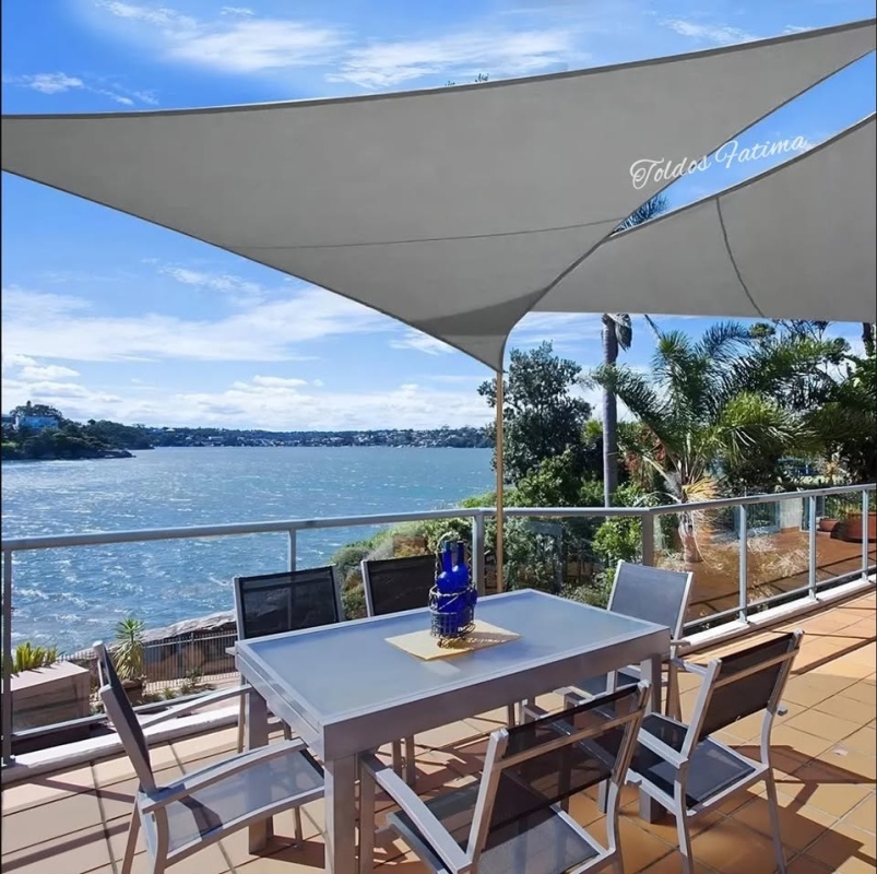 TOLDO TRIANGULAR 3X3 GRIS