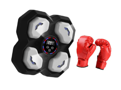 MAQUINA DE BOXEO PARA PARED NIÑOS BLANCO/NEGRO