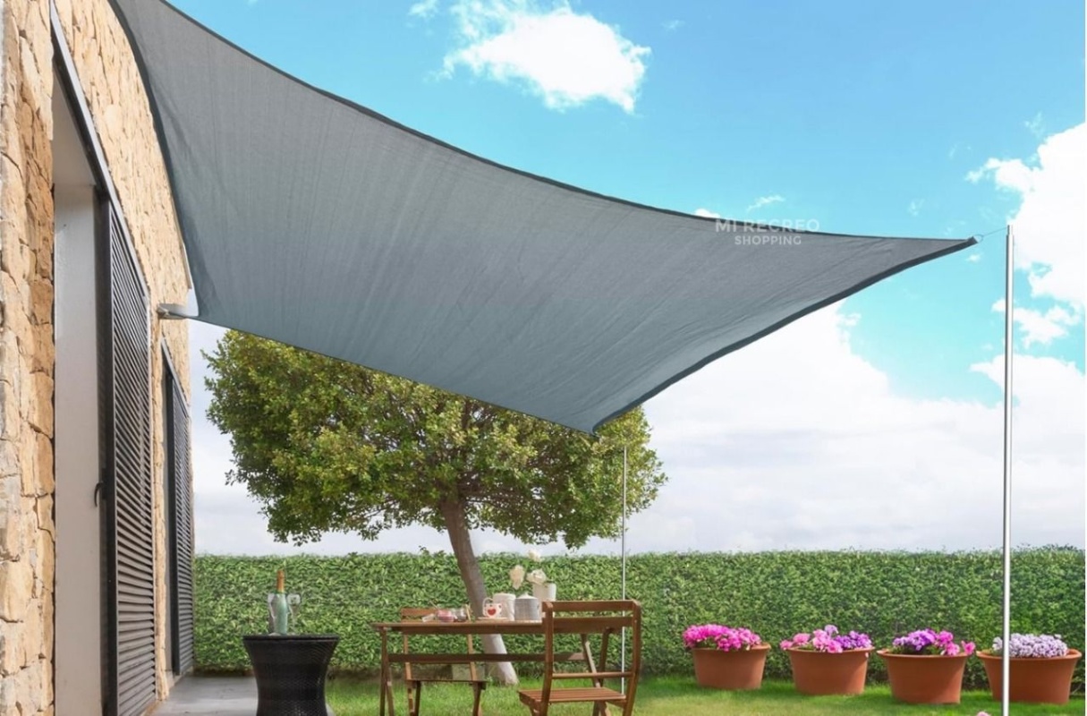 TOLDO PARASOL 3X3 GRIS