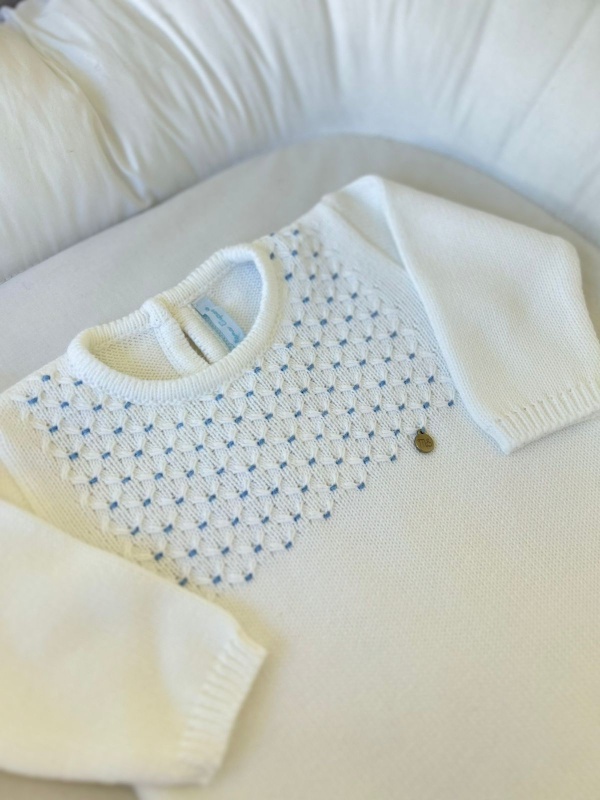 enterito alg con pie bord a mano bco/cel