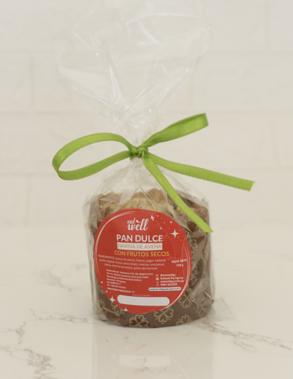 Pan dulce de avena sabor frutos secos 120gr