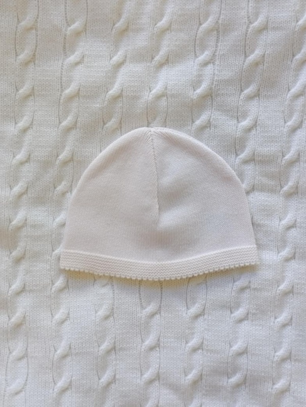 gorro de algodon tejido rosa