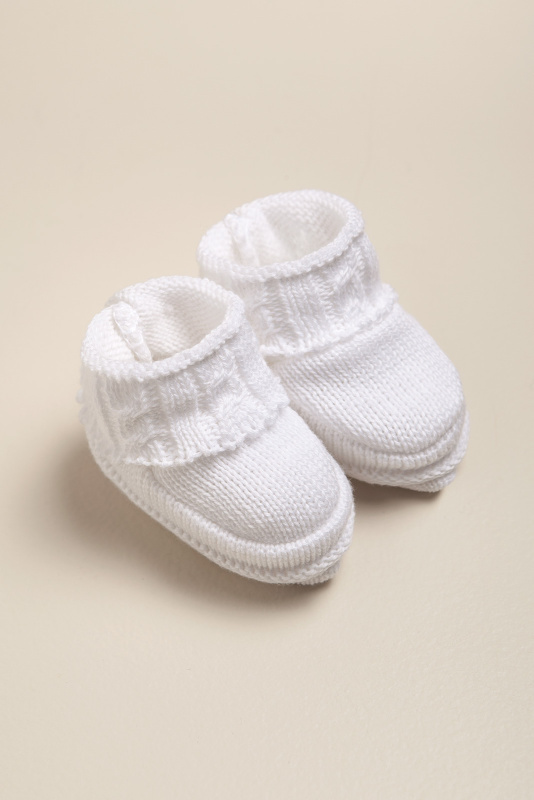 escarpines de algodón con trenzas bl