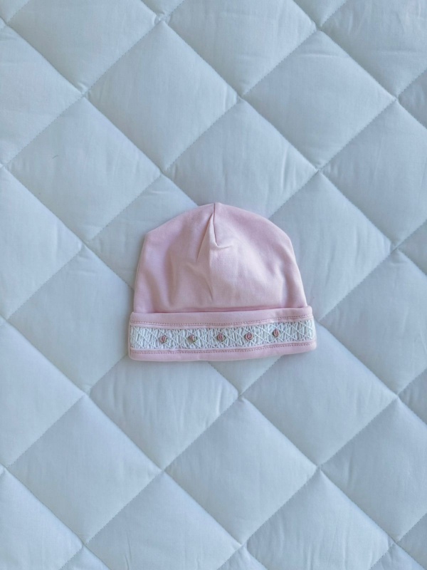 gorro smock rosa