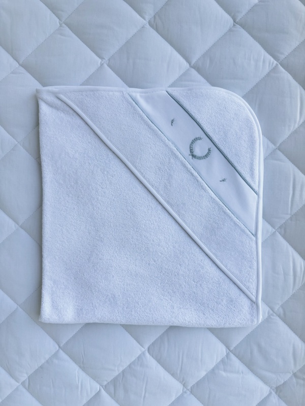 toalla inicial niño celeste