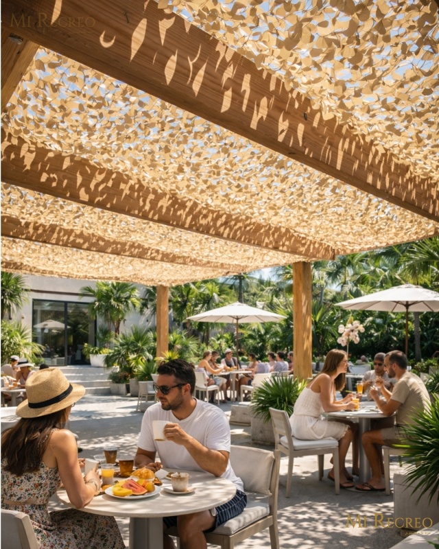 RED CAMUFLAJE  MEDIA SOMBRA BEIGE 3x2