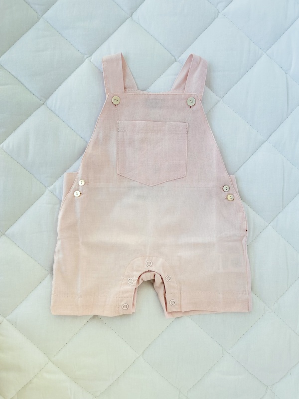 jardinera unisex lino rosa