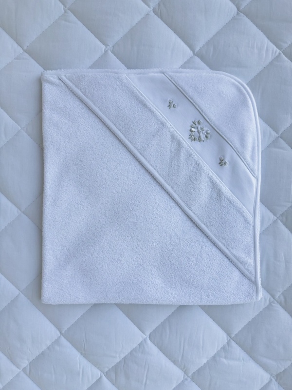 toalla corazon pima blanco