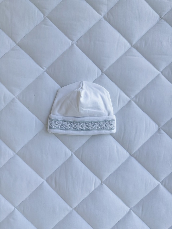 gorro smock niño pima celeste