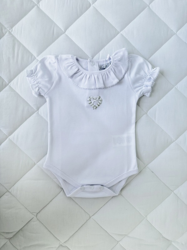 body corazon plumeti blanco