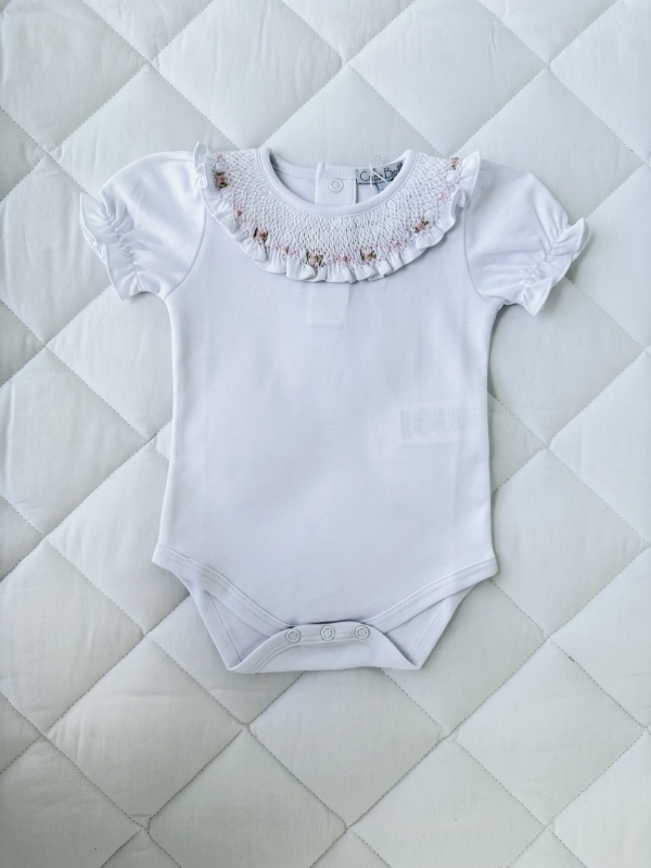 body cuello smock rosa