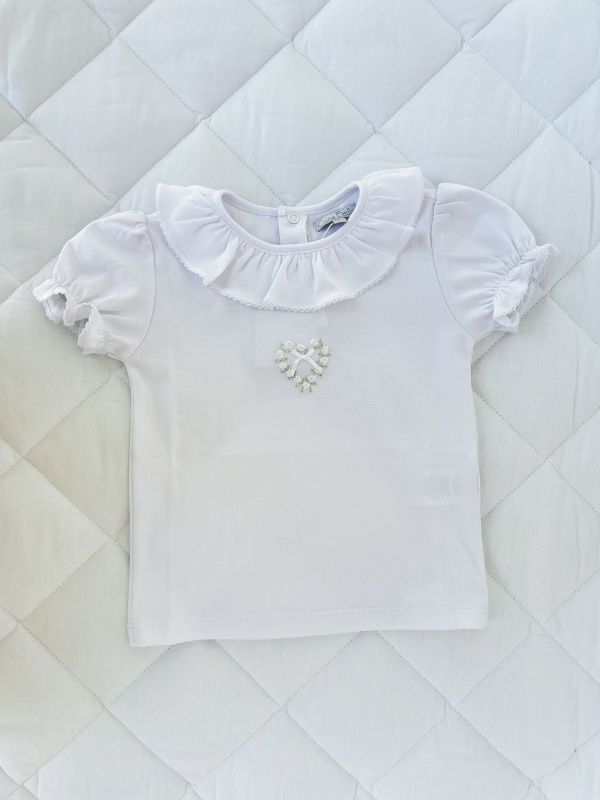 remera pima corazon blanco