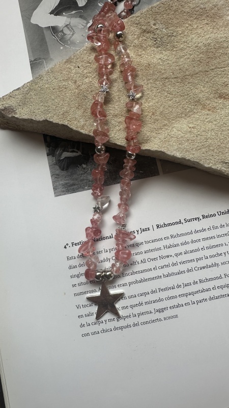 Collar Cuarzo Rosa