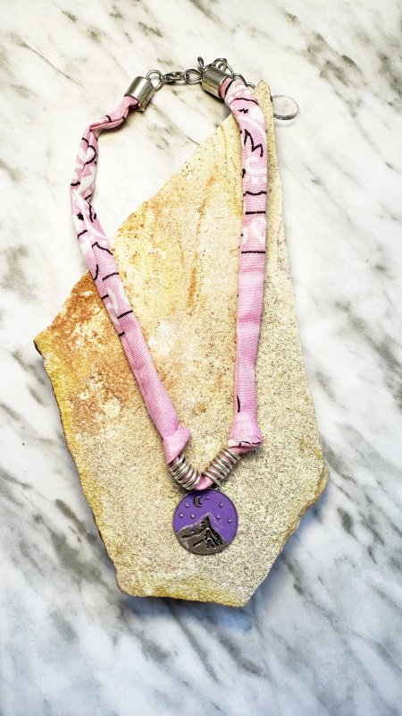 Collar Energy Rosa / Montaña lila