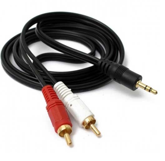 Cable 2 RCA a mini Plug Estéreo (DJ) 1.5 m
