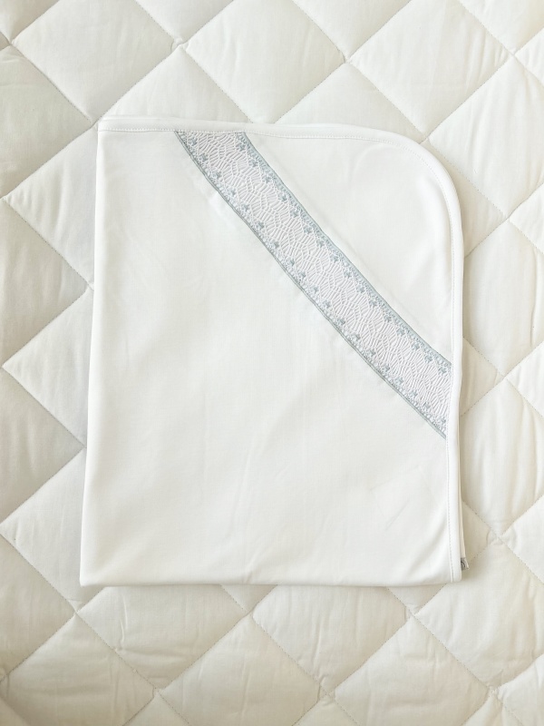 manta smock niño celeste