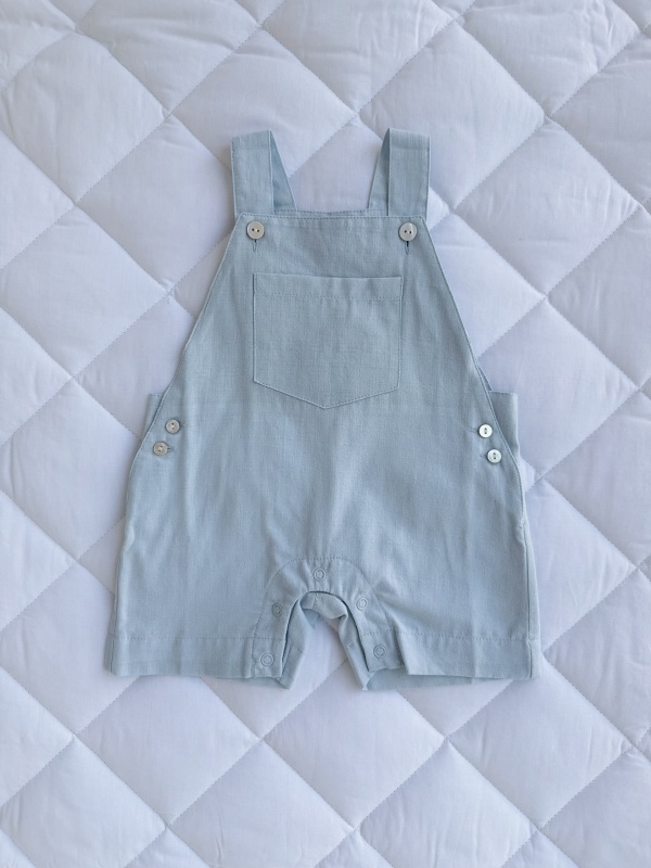 jardinera unisex lino celeste