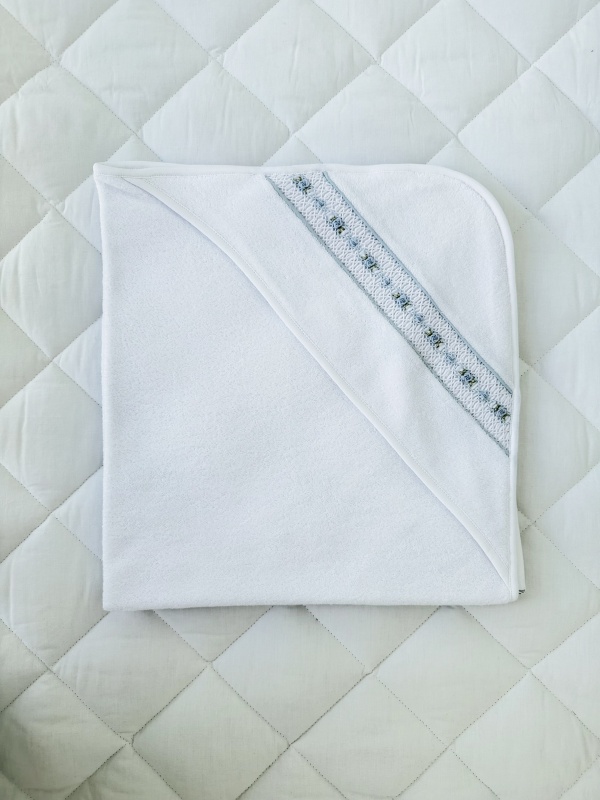 toalla volado smock celeste