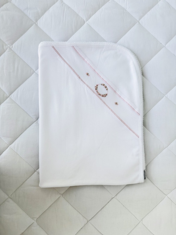 manta inicial niña rosa