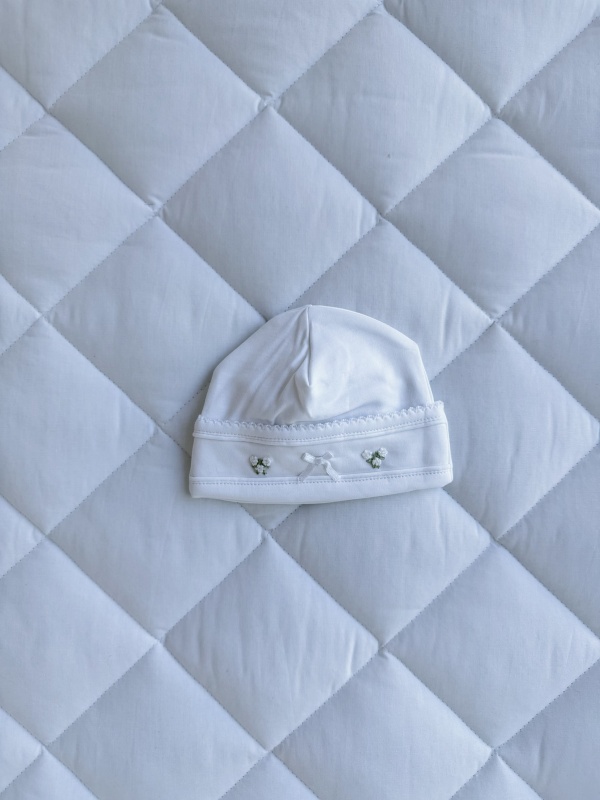 gorro corazon blanco