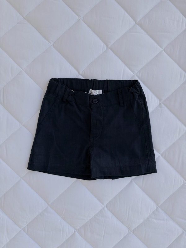 bermuda de lino azul