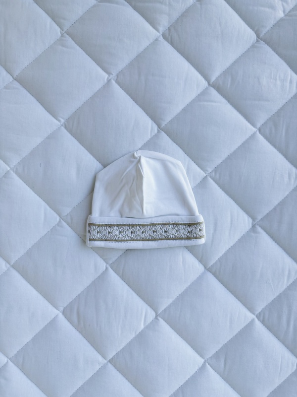 gorro smock niño pima beige