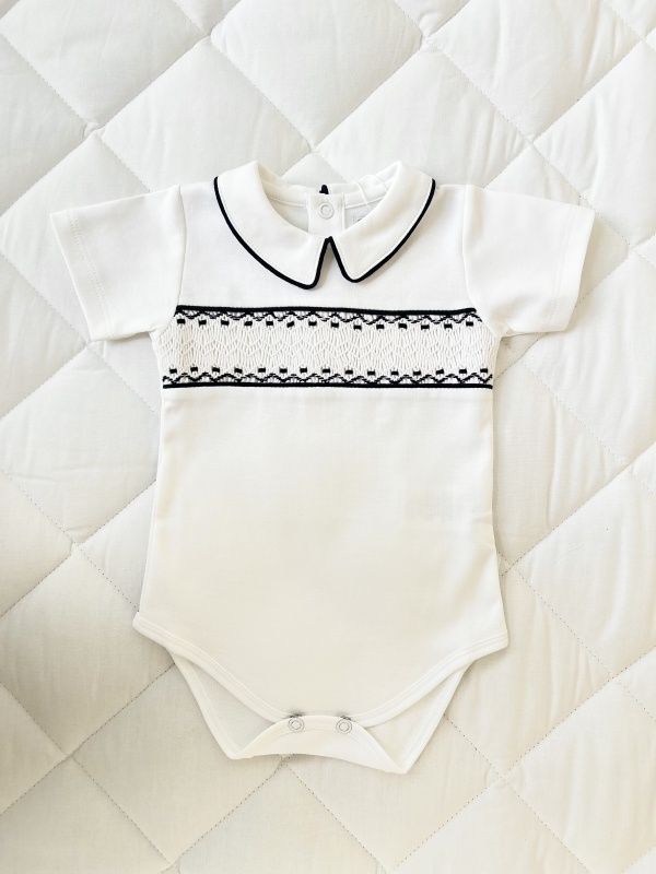 body niño smock pima azul