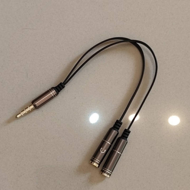 Divisor de audio (micrófono y auricular) 3.5 MM