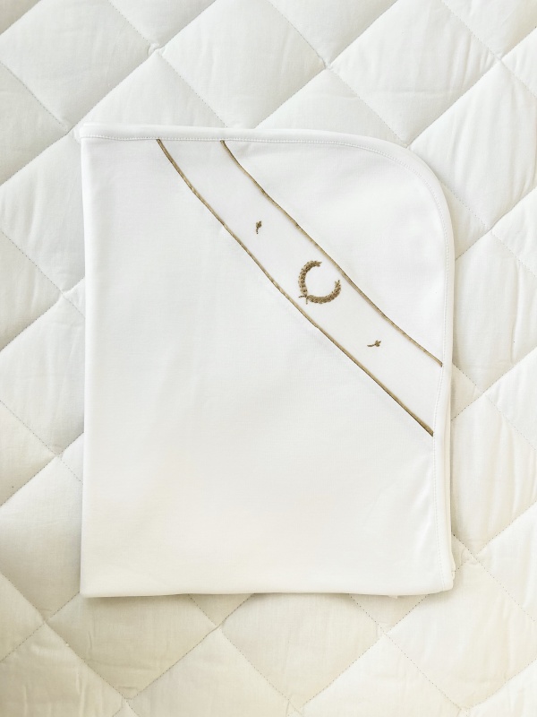 manta inicial niño beige