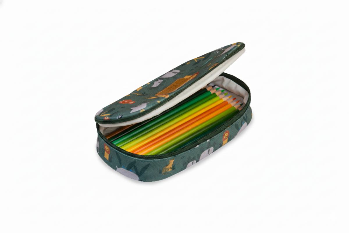 cartuchera kids leon verde