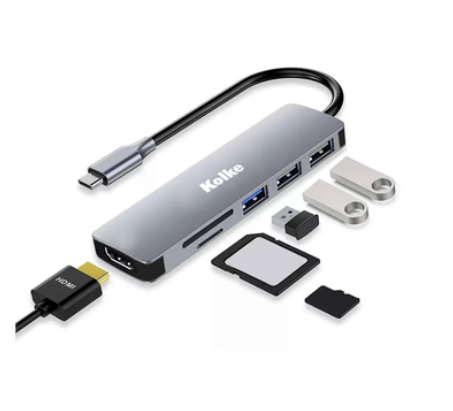 Hub usb c 6 en 1 Kolke KCH-680