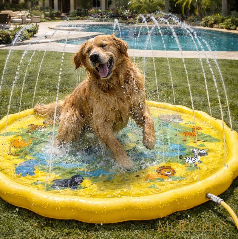 PILETITA CON ASPERSORES PARA MASCOTAS