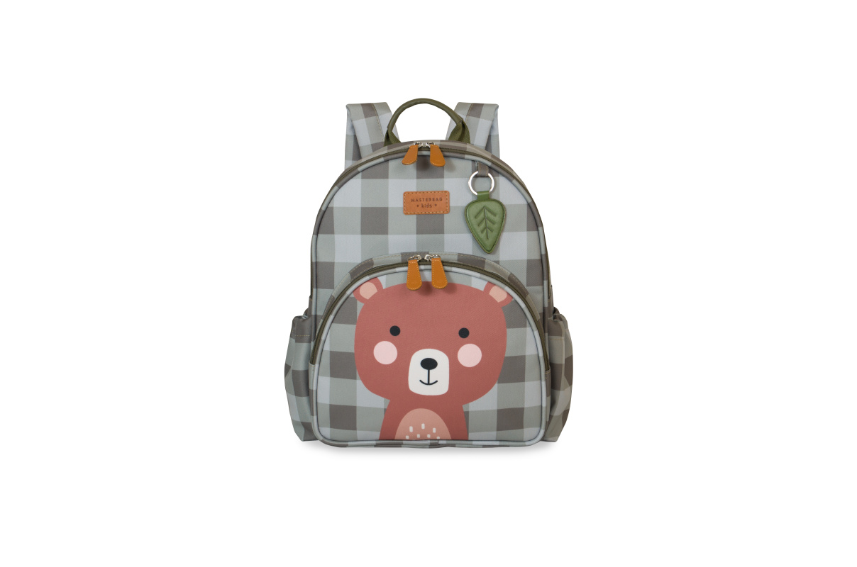 mochila kids bear oliva