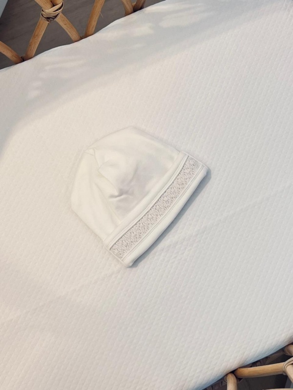 gorro smock niño pima blanco