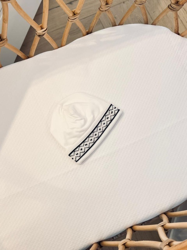 gorro smock niño pima azul