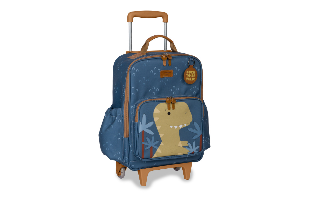 carry on kids dinosaurio azul
