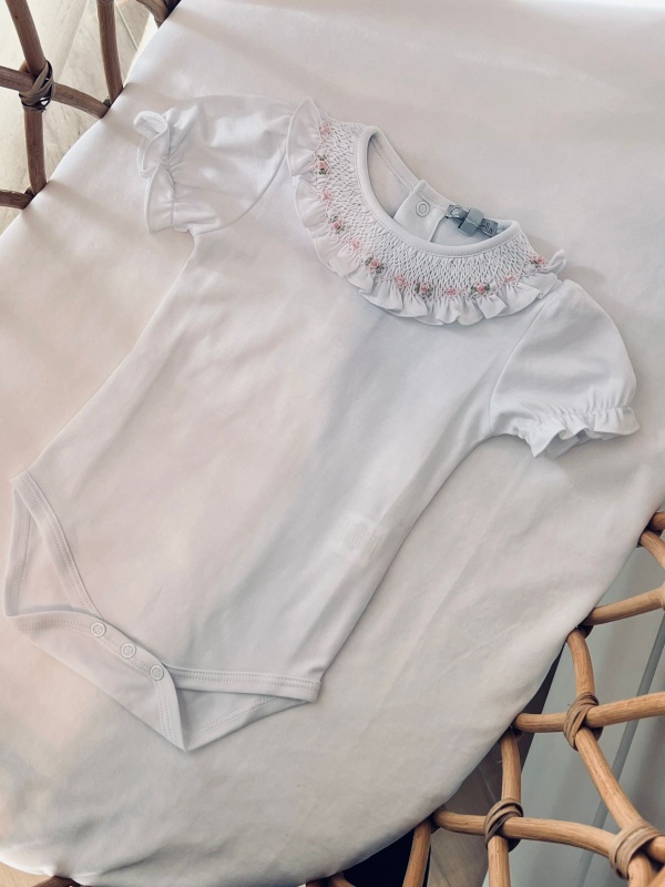 body cuello smock rosa