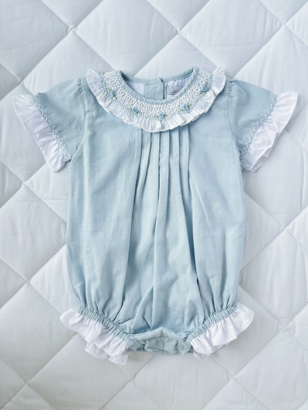 babucha mc cuello smock celeste