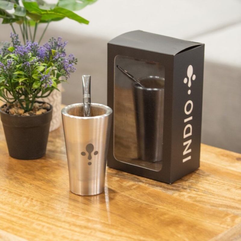 Kit guampa + bombilla INDIO