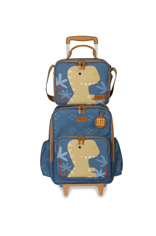 carry on kids dinosaurio azul