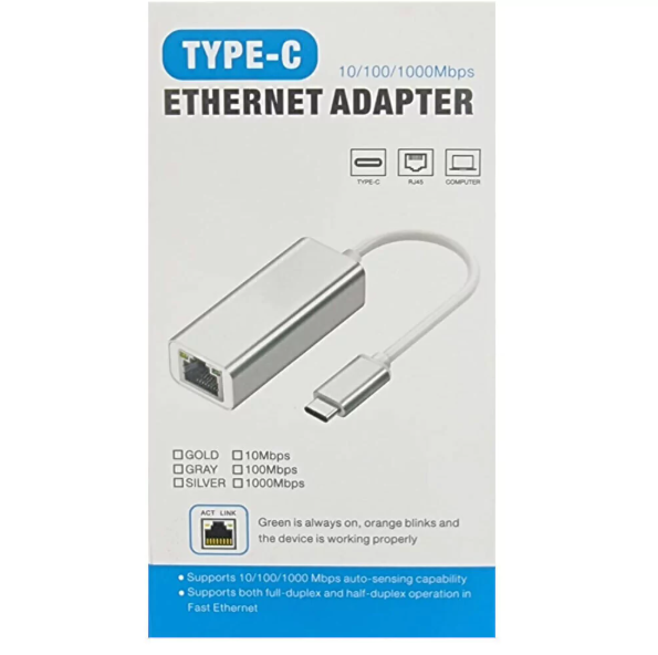 Adaptador tipo C a RJ45 (AD-24)